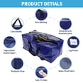 thumbnail image 5 of PHANCIR Moving Bags Heavy Duty Extra Large with Handles& Backpack Straps and Zippers, Waterproof & Puncture Resistant 4 Pack, 5 of 7