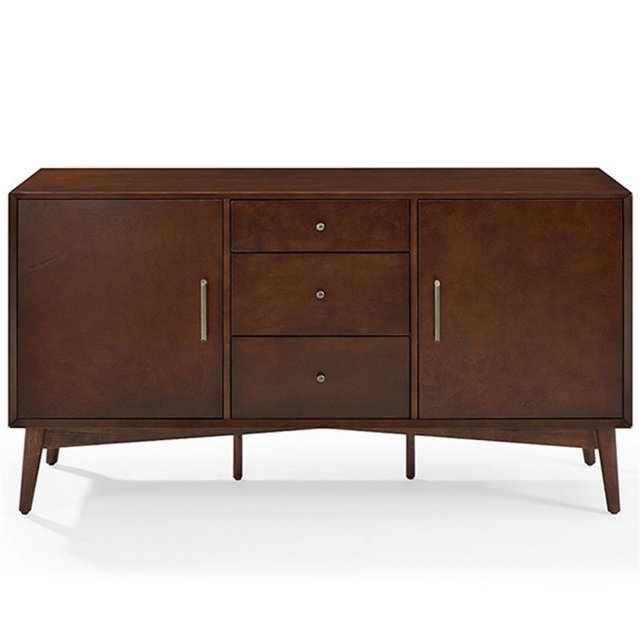 Crosley Landon 3 Drawer Sideboard in Mahogany