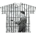 thumbnail image 2 of Elvis Presley The Whole Cell Block Youth Sublimated Crew T-Shirt White, 2 of 4