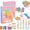 2, variant on Rainbow Squeeze Art Kit, 35-Piece Magic Scratch-Off Paper Craft, Creative Squeegee Painting Set, DIY Party Favors & Birthday Gift for Kids