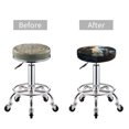 thumbnail image 3 of Armored Knight Couple Round Bar Stool Seat Covers, Elastic Round Chair Cover Stool Seat Slipcover Bar Stool Cushions Round Pad for 12-14 inch, 3 of 5