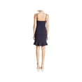 thumbnail image 2 of FRENCH CONNECTION $88 Womens New Navy Spaghetti Strap Ruffled Dress 12 B+B, 2 of 2