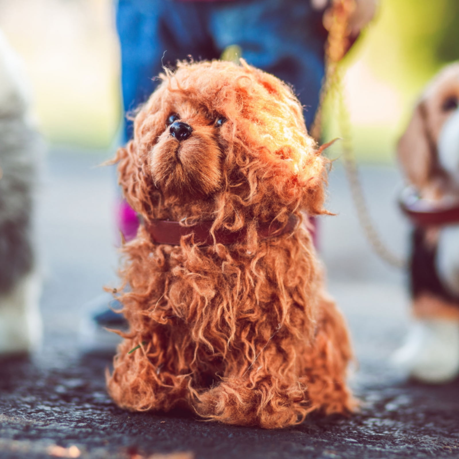 The Queen's Treasures 18" Doll Pets, Labradoodle Puppy Dog Pet Friend with Leash & Collar, Compatible for Use with American Girl Dolls