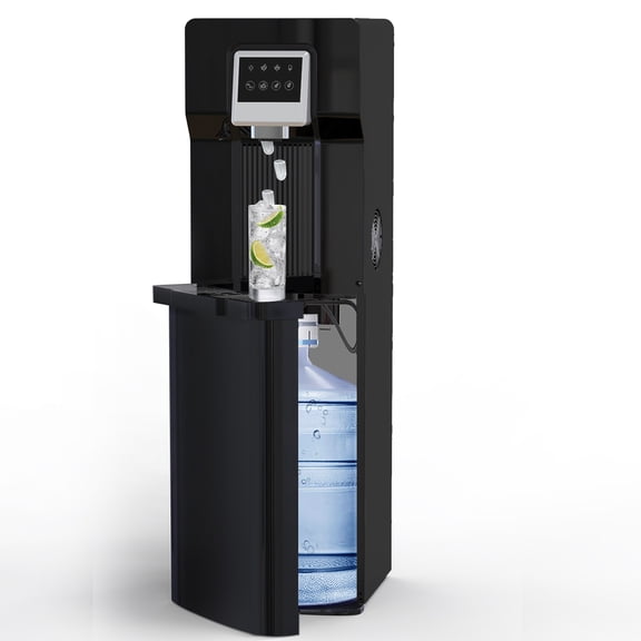 Bottom Loading Room & Cold Water Cooler Dispenser with Ice Maker for 5 Gallon Bottle