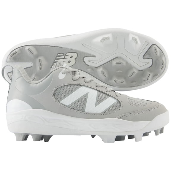 New Balance Youth 3000V7 Molded Baseball Cleats Light Blue/White 4