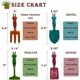 thumbnail image 2 of Juego de 4 herramientas de jardinería para niños, pala de mano de metal, miniherramientas de jardinería para niños, 2 of 5