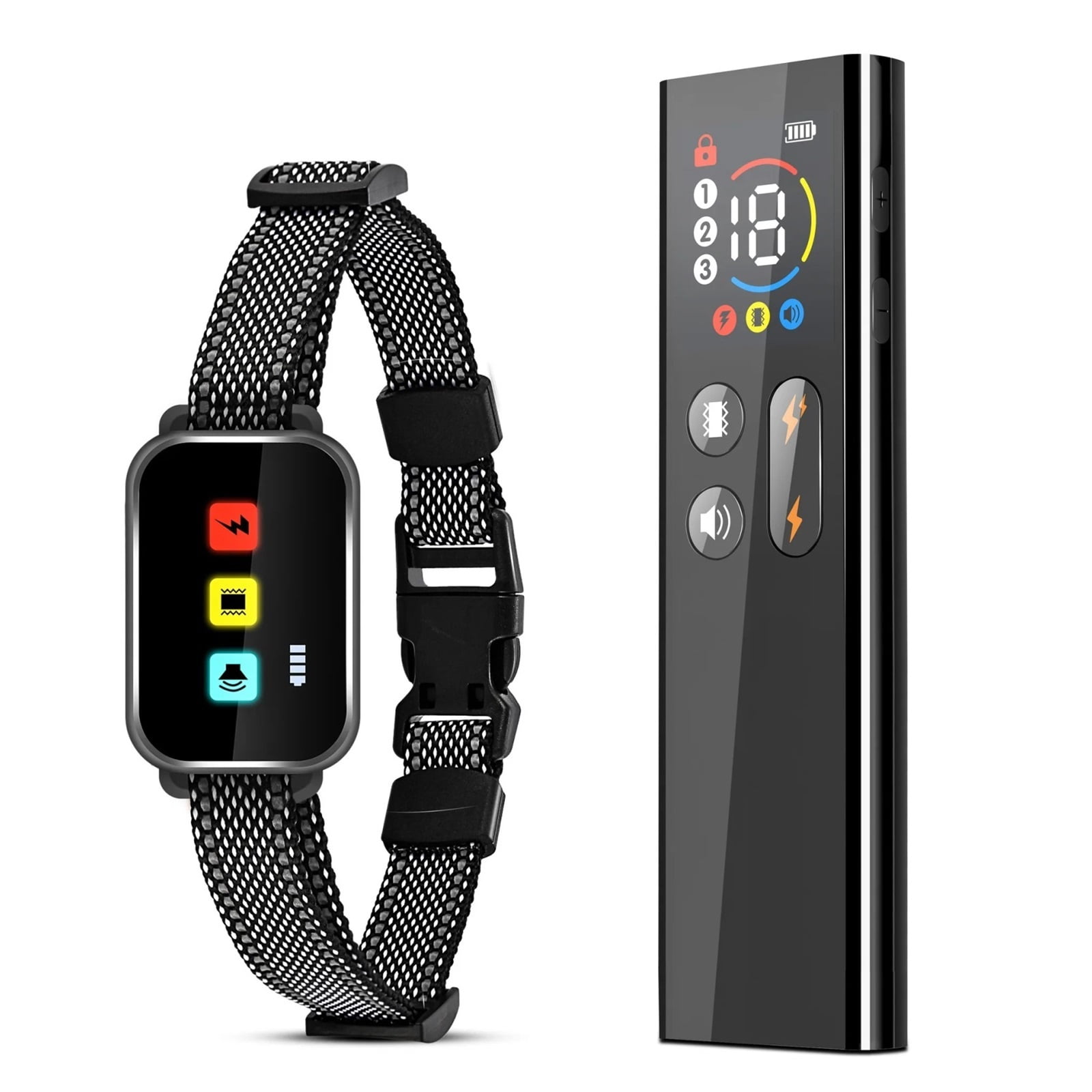 Remote Dog Training Collar with Smart Handle Long Range Bark Control Device