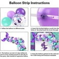 thumbnail image 3 of Otro jardín decorativo kit de guirnalda de globos de sirena, suministros de fiesta de arco de cola de sirena con globos de confeti verde púrpura para fiesta de cumpleaños de sirena, 3 of 5