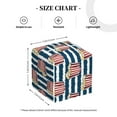 thumbnail image 4 of Lsque Popcorn Printed Tissue Box Cover Holder, Facial Paper Organizer Dispenser,Square with Bottom Belt, PVC Leather Decorative Organizer, 4 of 8