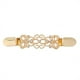 thumbnail image 2 of Jumpingount Clip para bufanda con diamantes de imitación, Clips para suéter de aleación galvanizada, Pin para chal tallado, joyería, accesorios de ropa, Accesorios de disfraces Oro Jumpingount AP008845-01, 2 of 6