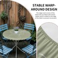 thumbnail image 2 of Sage Green Round Tablecloth for 55-60 Inch Tables, Fitted Table Cover with Elastic Edge, Minimalist Abstract Modern White Art Waterproof Outdoor Table Cloth Protector for Patio Garden Dinner Picnic, 2 of 9