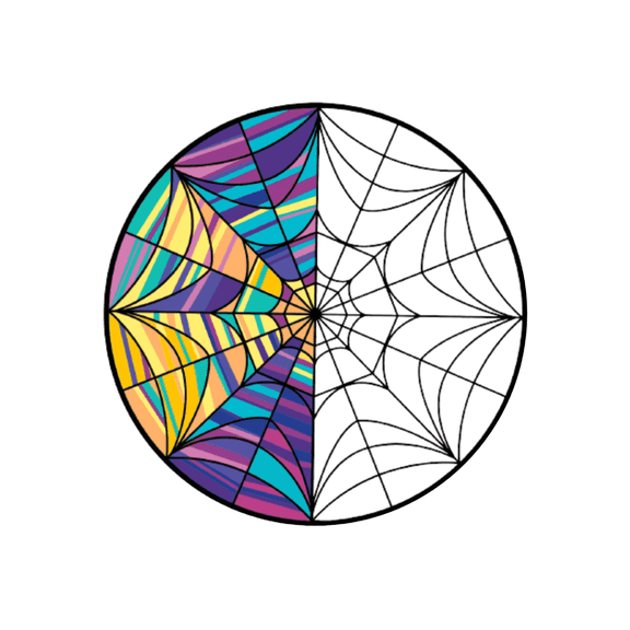 Stained Glass Window Edible Icing Image Cake Topper, by Tnct.