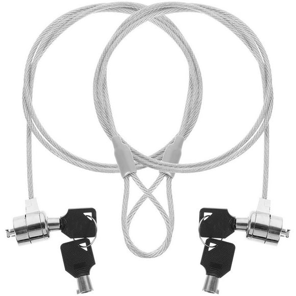 EASTIN 2 Sets Laptop Locking Cable Keyed Cable Lock Security Hardware Cable Lock