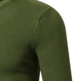 thumbnail image 4 of Mens Crewneck Knitted Base Sweater Solid Color Slim Fit Casual Pullover Lightweight Long Sleeve Tops, 4 of 4