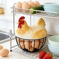 thumbnail image 4 of Hen Shaped Egg Storage Basket For Snack And Fruit Storage, 4 of 6