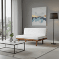 thumbnail image 1 of Acacia Wood Corner Sofa With Water-Resistant Cushions For Indoor Outdoor Use, 1 of 13