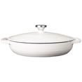 thumbnail image 2 of Casserole Lodge, hierro fundido esmaltado, 3,6 L, ovalado, color blanco ostra, 2 of 5