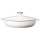 thumbnail image 2 of Casserole Lodge, hierro fundido esmaltado, 3,6 L, ovalado, color blanco ostra, 2 of 5