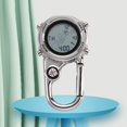thumbnail image 5 of Happy Date Clip on Digital Carabiner Watch Backpack Fob Belt Waterproof and Shockproof Pocket Clip-on Quartz Watch Glow in The Dark with Compass Alarm Clock Date Week for Outdoor Sports, 5 of 7