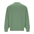 thumbnail image 4 of Yourumao Waffle Knit Tops for Men Solid Casual Round Neck Long Sleeve Pullover Loose Comfy Blouses Basic Going Out Tshirts, 4 of 6
