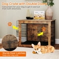thumbnail image 2 of Barara King Dog House,Pet House,Dog Crate Furniture with Cushion and Double Doors for Small/Medium Dogs-33 Inches, 2 of 11