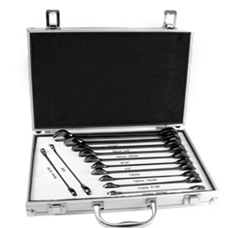 - 12 Piece Duometric Gear Ratcheting Wrench Set Ratchet Combination Combo