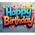 thumbnail image 4 of Happy Birthday Banner Party Backdrop Decorations Colorful Photography Props Birthday Celebration Background Supplies, 4 of 4