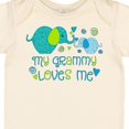 thumbnail image 4 of Inktastic My Grammy Loves Me Cute Elephants Boys or Girls Baby Bodysuit, 4 of 5