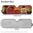 thumbnail image 7 of Uorisanigo Windshield Sun Shade Compatible with Jeep Wrangler JK JKU JL JLU 1997-2025 & Jeep Gladiator JT 2020-2024 Accessories Foldable Yorkshire Terrier Driving Windshield Sunshade Shades, 7 of 7
