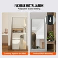 thumbnail image 5 of KFFKFF Full Length Floor Mirror 71'' x 31'' Free Standing Wall Mounted Tempered, 5 of 9