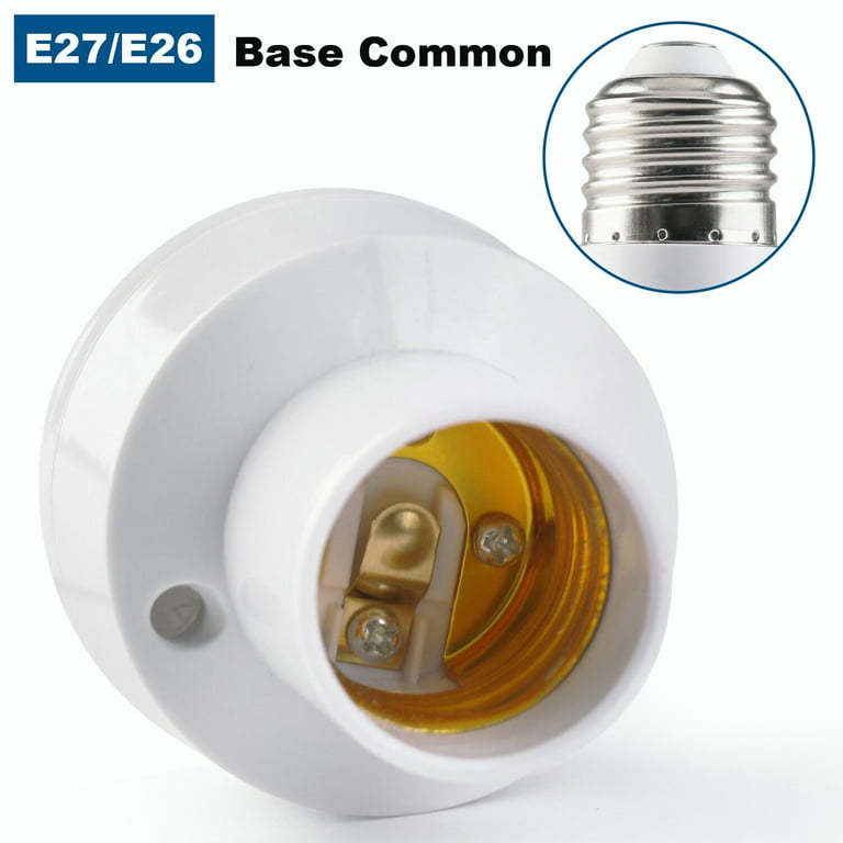 Tap renæssance Blikkenslager Htwon E27 Light Bulb Socket Adapter Radar Motion Sensor Lamp Base Holder  Switch - Walmart.com