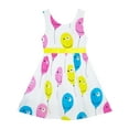 thumbnail image 3 of Girls Dress Colorful Smiley Face Balloon Flying To Sky 5, 3 of 5
