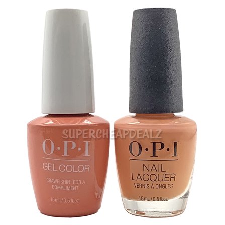 OPI Nail Polish & GelColor Gel Nail Polish Duo Set 0.5 oz - N58 - CRAWFISHIN' FOR A COMPLIMENT