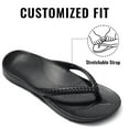 thumbnail image 5 of Litfun Women's Flip Flops Summer Beach Thong Sandals Orthopedic Slide Sandals for Arch Support, Black, 5 of 7