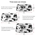 thumbnail image 3 of Iauyy Foldable Windshield Sun Shade for Cars, Interior Sun Protection for car UV Protection for Sedan/SUV/Truck, (S/M/L) Black and White Cow, 3 of 8