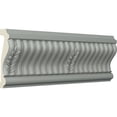 thumbnail image 2 of Ekena Millwork 3 3/8"H x 1"P x 94 1/2"L, (5 1/8" Repeat), Nevio Chair Rail (2-Pack), 2 of 6