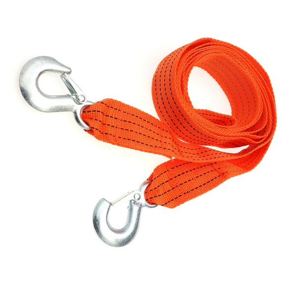 unbranded 3 Ton Towing Cable Rubber Pull Rope for Cars Rope Pull Cars Wire Rope Orange