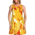 thumbnail image 1 of Disketp Autumn Maple Leaves para Vestido sin Mangas para Mujeres, Vestidos de Verano para Mujeres, Casual y Holgado para la Playa, 1 of 7