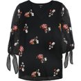 thumbnail image 1 of Alfani Blusa bordada para mujer, negra, extra pequeña, 1 of 1