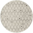 thumbnail image 2 of SAFAVIEH Adirondack Selina Geometric Diamonds Area Rug, Ivory/Grey, 6' x 6' Round, 2 of 7