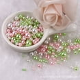 thumbnail image 1 of Thinson 3-8mm straight hole circular ABS imitation pearl double hole plastic, 1 of 1