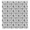 thumbnail image 3 of Ambesonne Seahorse Shower Curtain, Tribal Style Abstract, 69"Wx84"L, Black and White, 3 of 3