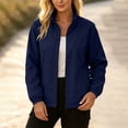 thumbnail image 2 of OGLCCG Rain Jacket for Women Waterproof Lightweight Stand Collar Windbreaker Jacket with Pockets Outdoor Softshell Jacket,Size S-XXL, 2 of 6