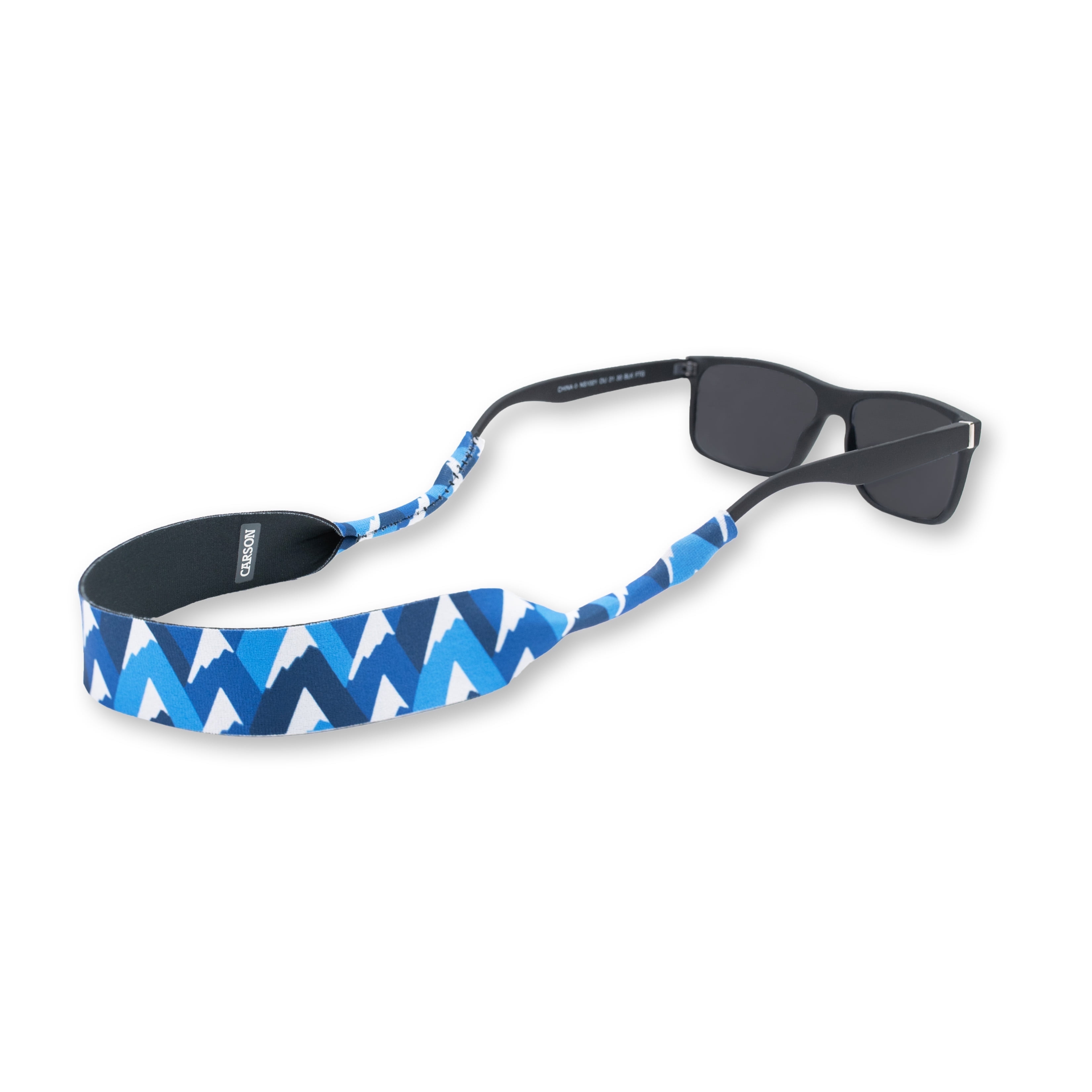 (2 pack) Carson Neoprene Eyewear Glasses & Sunglasses Retainer- Blue Glacier