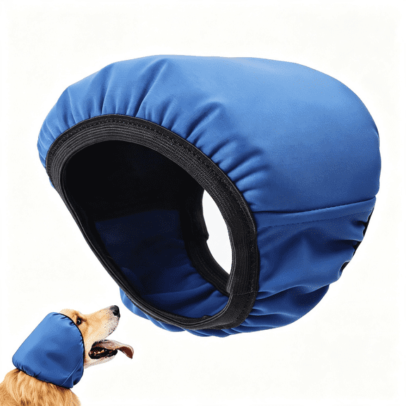 GASTROPOD Dog Ear Muffs Noise Protection,Ear Cover for Thunder Fireworks|Waterproof No Shake Dogs Ear Wrap,Made of Lightweight High-Density Material,For Bathing Swimming Grooming