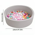 thumbnail image 6 of Anvazise Ball Pit, Large Ball Pit for Toddlers, Soft Round Kid Baby Playpen Ball Pool, Ideal Gift for Babies Indoor and Outdoor Game, Balls not Included (Grey), 6 of 13
