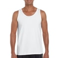 thumbnail image 1 of Gildan Mens Ultra Cotton Tank Top, M, White, 1 of 2