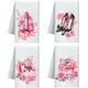 thumbnail image 1 of Juego de 4 paños de cocina decorativos con diseño de niña, de microfibra suave y absorbente, para cocina, té, café, bar, hogar, el mejor regalo., 1 of 9