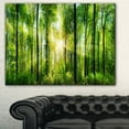 thumbnail image 1 of Tableau moderne imprimée sur toile Design Art Foret avec rayons de soleil, 1 of 3