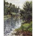 thumbnail image 2 of Caillebotte, Gustave 20x24 Black Ornate Wood Framed with Double Matting Museum Art Print Titled - A Small Branch of The Seine, Argenteuil, 2 of 4